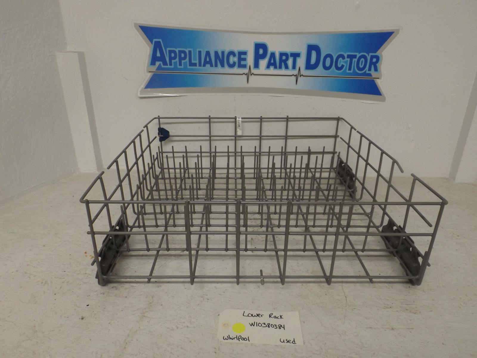 Whirlpool Dishwasher W10380384 Lower Rack Used Whirlpool Dishwasher W10380384 Lower Rack Used